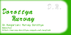 dorottya murvay business card